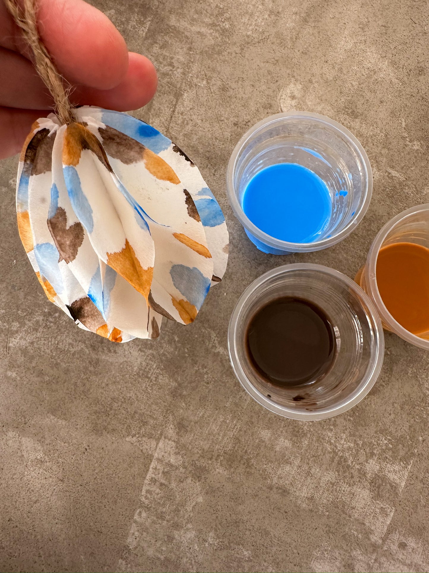 Påskägg av kaffefilter