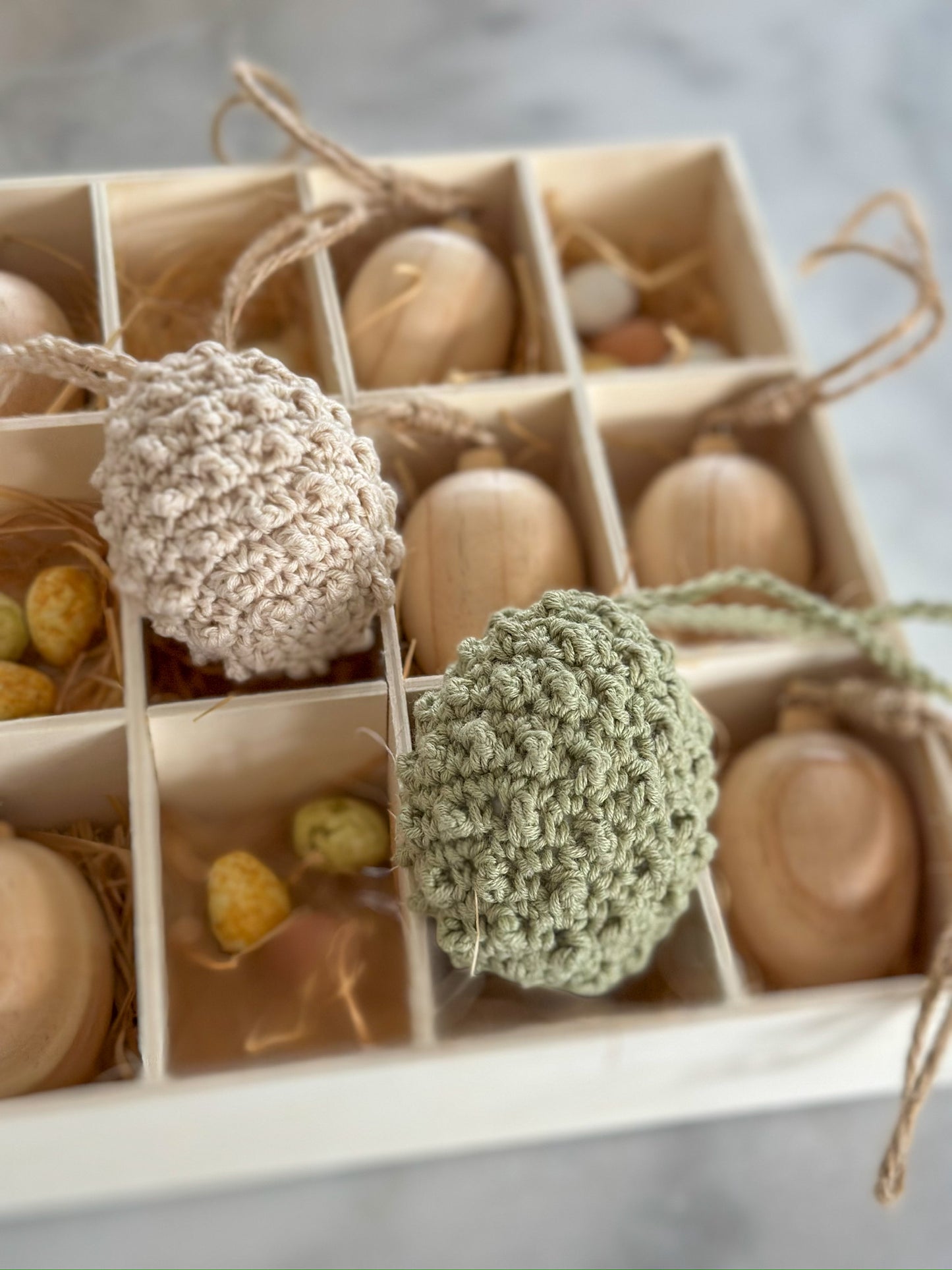 Virkbeskrivning: 7 olika påskägg